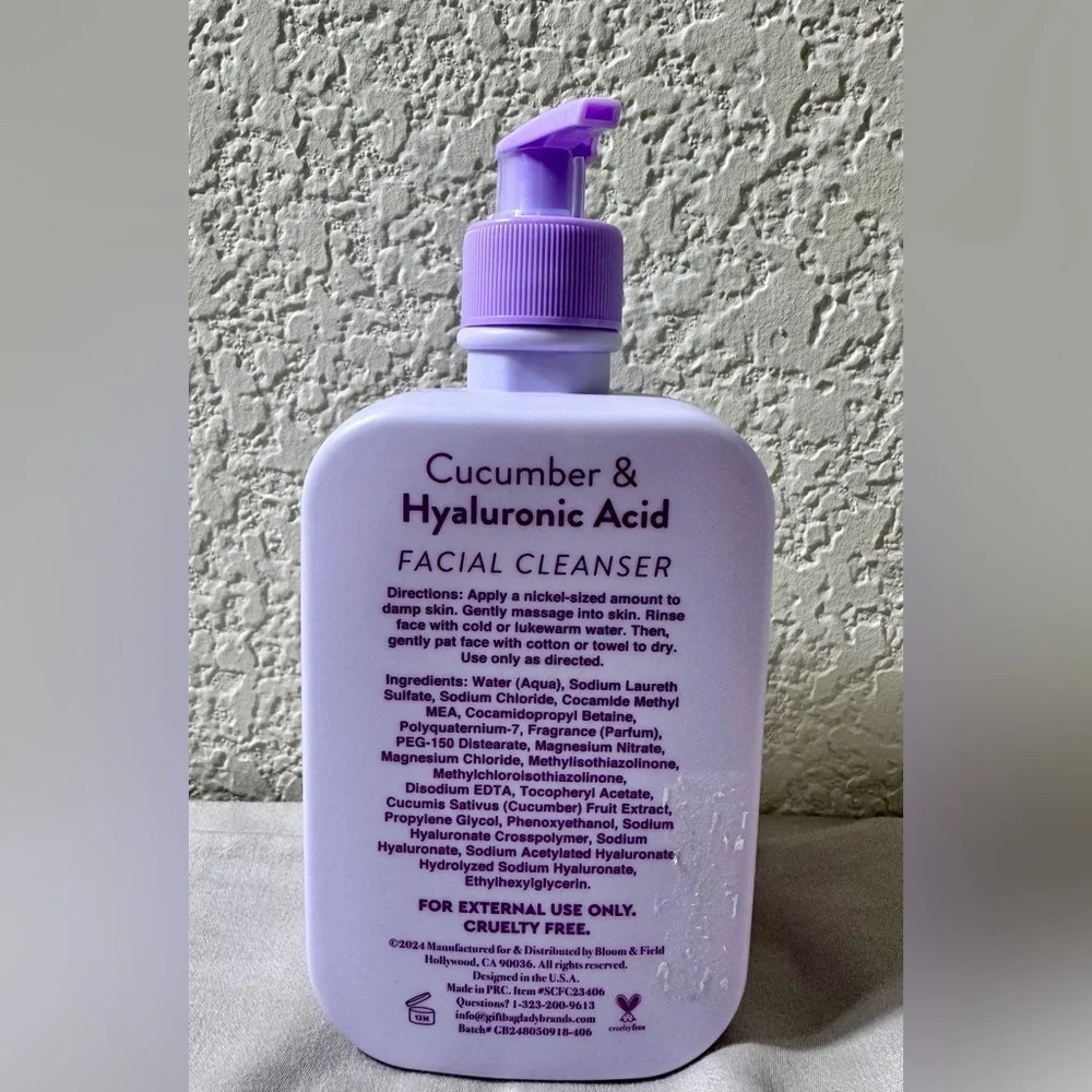 Beauty Bliss ~ Cucumber & Hyaluronic Acid Deep Facial Cleanser 16.9 fl oz